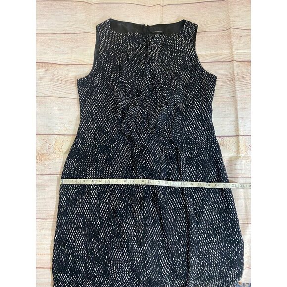 Ann Taylor Womnen's 100% Silk Sleeveless Ruffle Front Dress - 12 - Picture 9 of 14